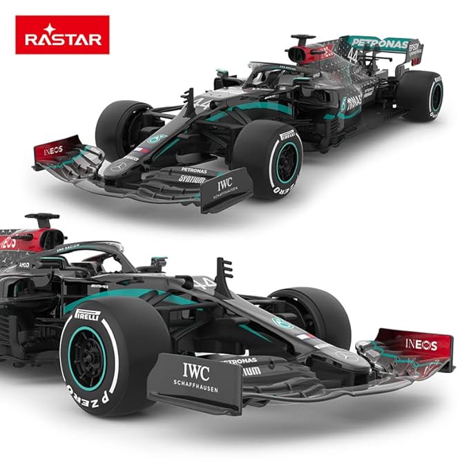 98500 Rastar RC 1:18 Mercedes-AMG F1 W11 EQ Kids Remote Control Toy Car - Black