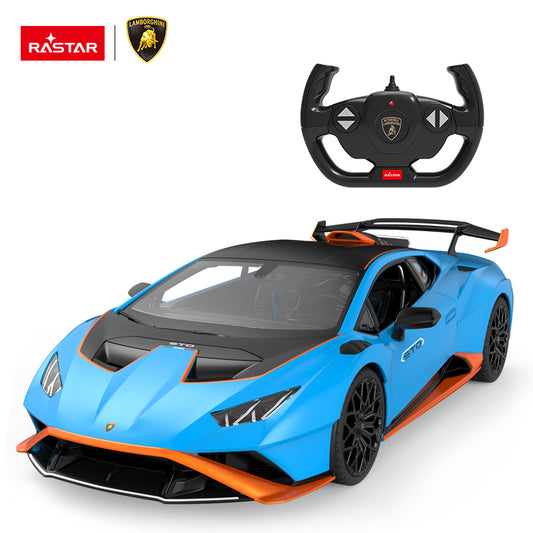 98700 Rastar RC 1:14 Lamborghini Huracan STO Kids Remote Control Toy Car - Blue