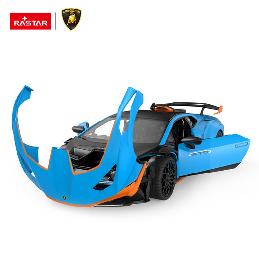 98700 Rastar RC 1:14 Lamborghini Huracan STO Kids Remote Control Toy Car - Blue
