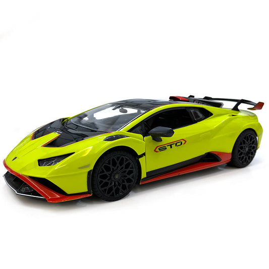 98700 Rastar RC 1:14 Lamborghini Huracan STO Kids Remote Control Toy Car - Green