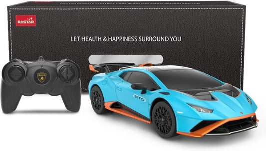98800 Rastar RC 1:24 Lamborghini Huracan STO Kids Remote Control Car - Blue