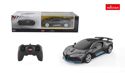 98900 Rastar RC 1:24 Bugatti Divo Kids Remote Control Car - Grey