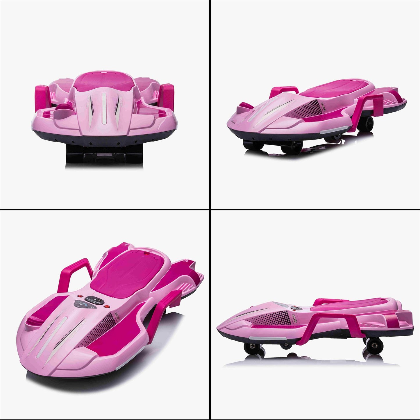 New 12v Shark Wiz Kart Kids Electric Ride On Toy Car - Pink