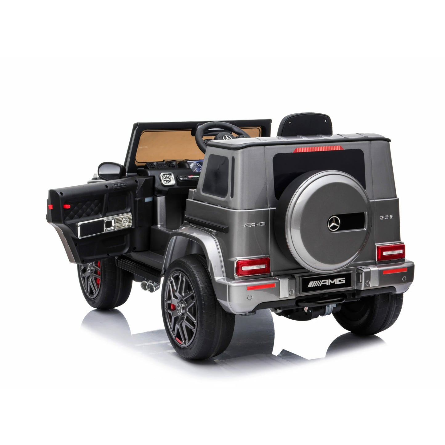 Mercedes G63 12v Kids Ride on Car SUV with Remote Control - Metallic Grey