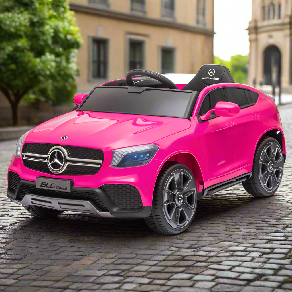 Licensed Mercedes Benz GLC 12V Ride on Kids Car with Remote - Pink