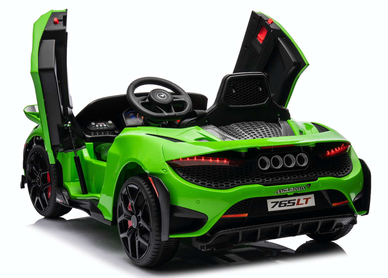 Mclaren 765LT Electric 12V Kids Ride on Toy Car With Remote - Green
