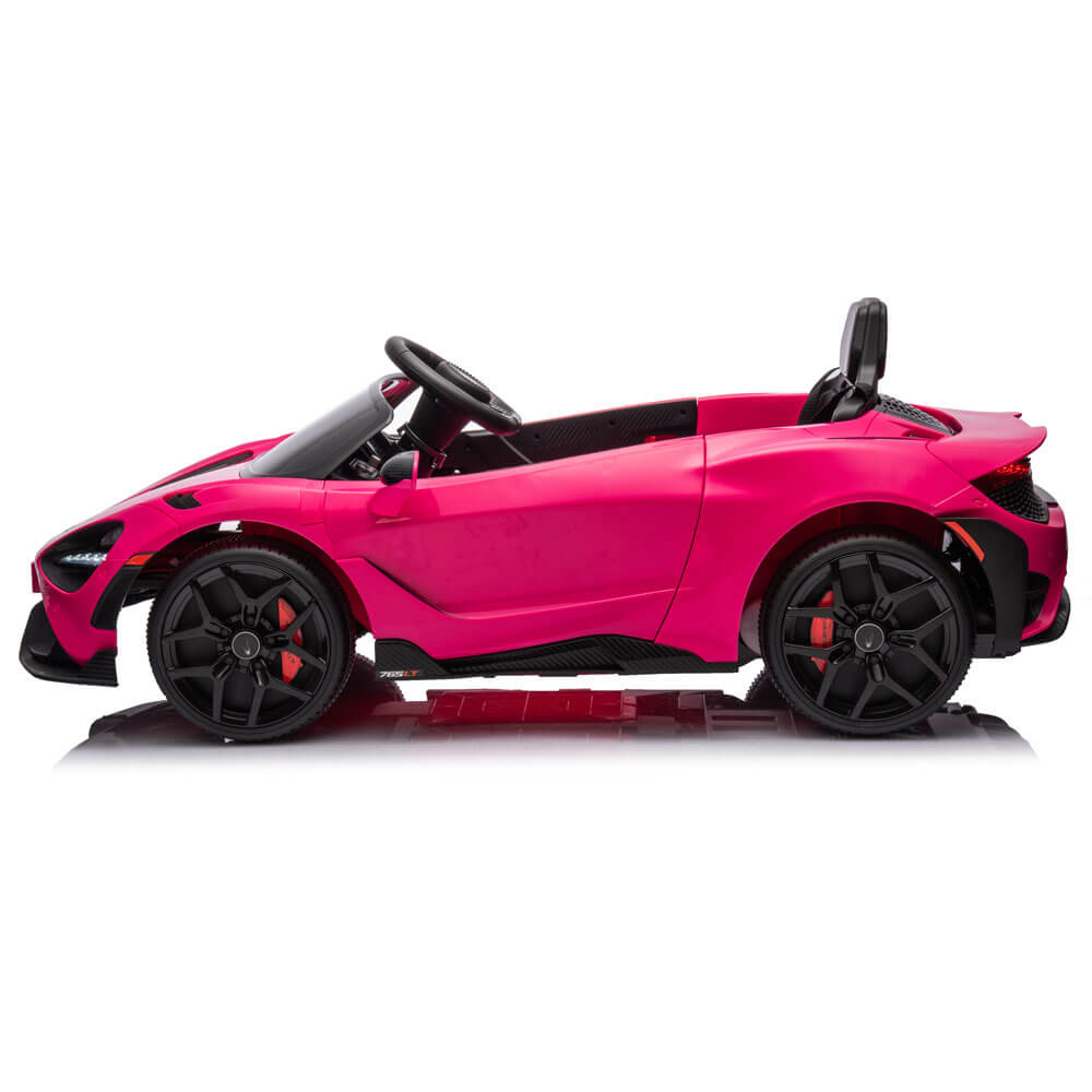 Mclaren 765LT Electric 12V Kids Ride on Toy Car With Remote - Pink