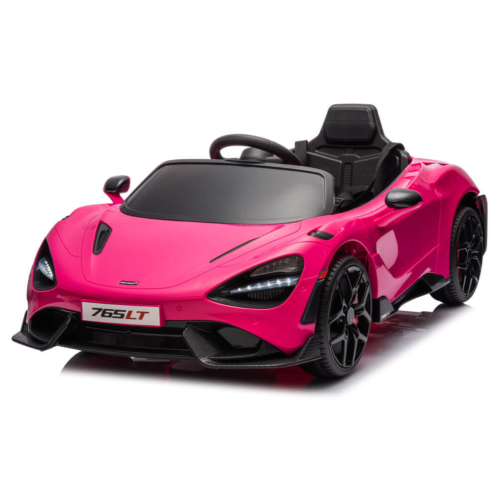 Mclaren 765LT Electric 12V Kids Ride on Toy Car With Remote - Pink