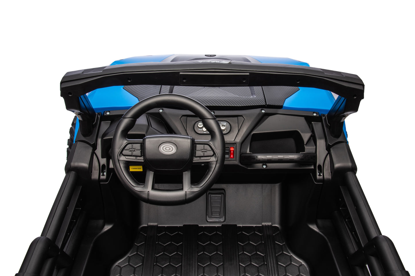24v Kids 2 Seater Ride on UTV Buggy With Remote Leather Seats EVA Wheels 4 x Motors - Blue