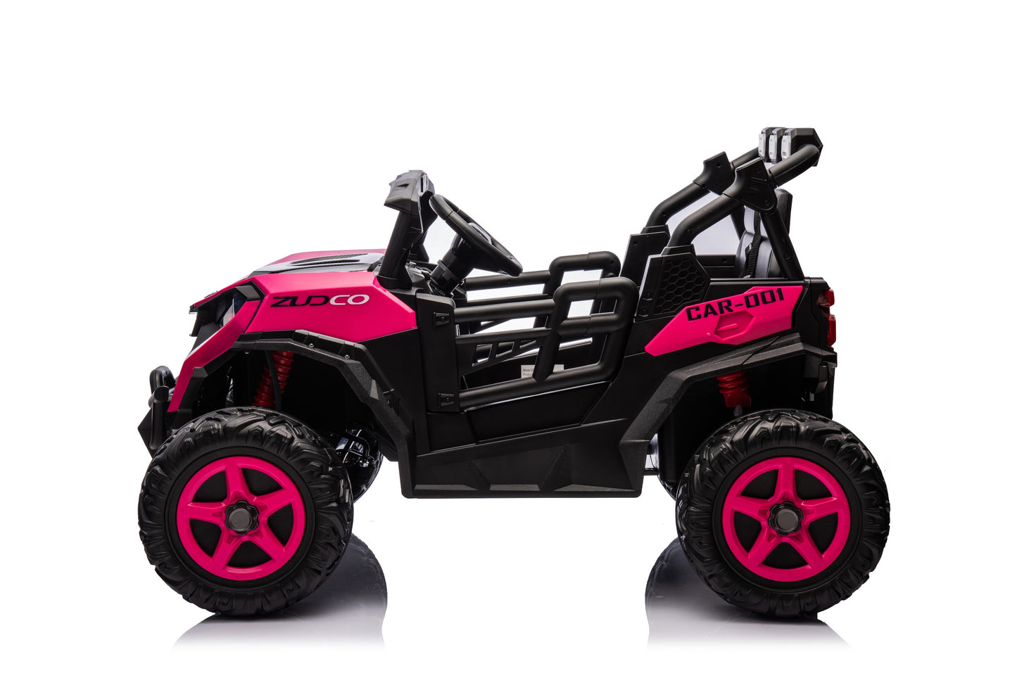 24v Kids 2 Seater Ride on UTV Buggy With Remote Leather Seats EVA Wheels 4 x Motors - Pink