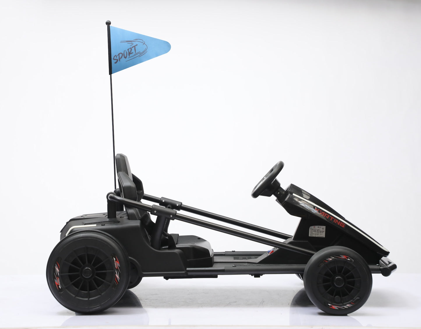 Predatour 24v Go Kart Drift Electric 24v-14ah Battery Kids Ride on Go Kart with Remote - Black