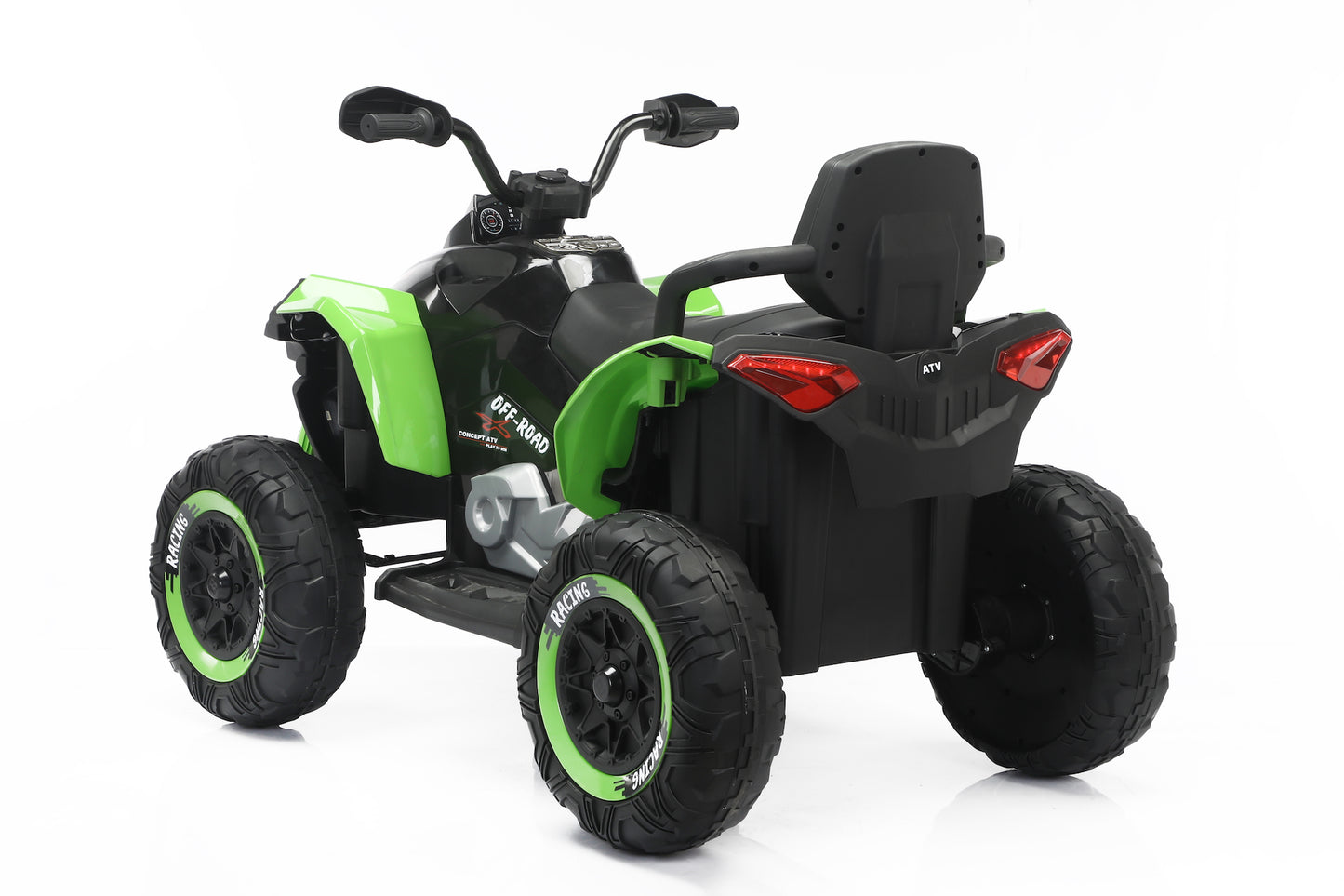 New 24V Kids Ride on XXL Big Size Seat Quad Bike with Remote - Green