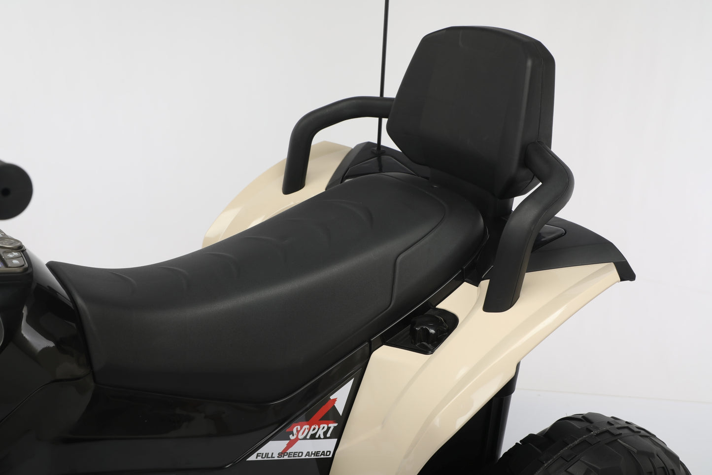 New 24V Kids Ride on XXL Big Size Seat Quad Bike with Remote - Khaki