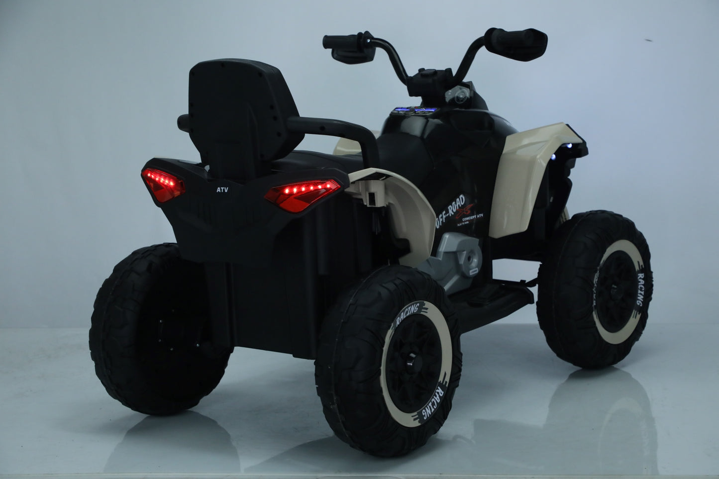 New 24V Kids Ride on XXL Big Size Seat Quad Bike with Remote - Khaki