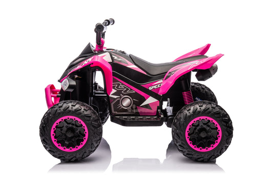 New 12V Kids Electric Ride on Quad Bike ATV Renegade Pink