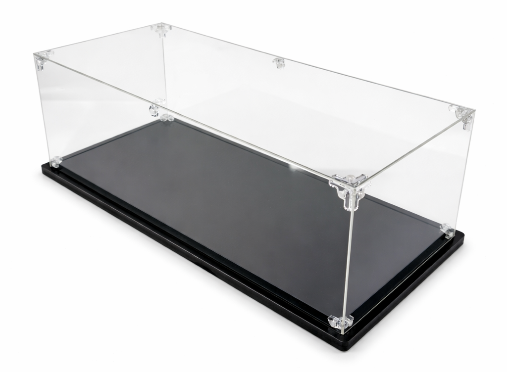 Large Acrylic Display Case Dustproof Protection Showcase Cube Collectibles Show Box