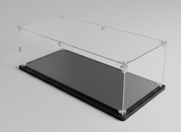 Large Acrylic Display Case Dustproof Protection Showcase Cube Collectibles Show Box