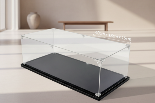 Large Acrylic Display Case Dustproof Protection Showcase Cube Collectibles Show Box