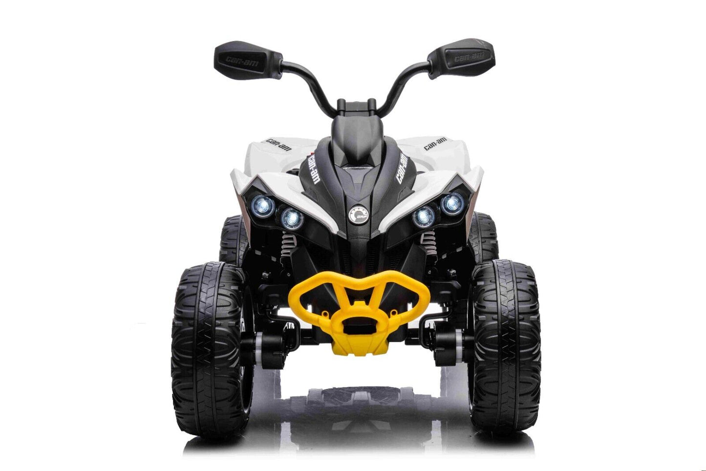 New Licensed Cam-Am Maverick 24V Kids Electric Ride on Quad ATV - White