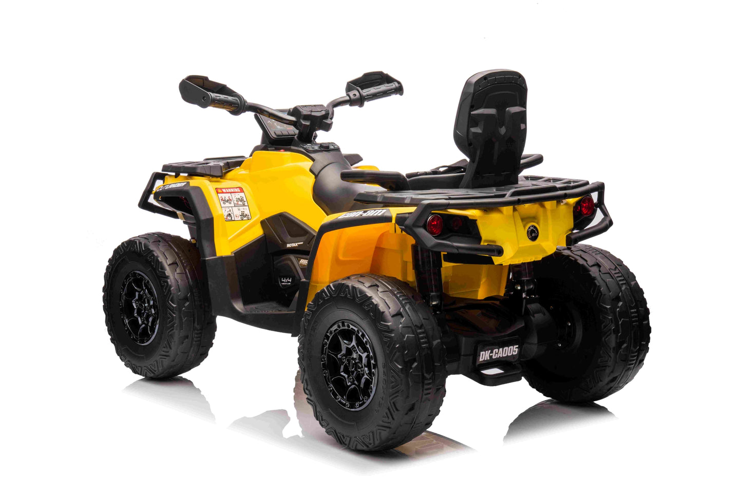 New Licensed Cam-Am Outlander Kids Ride on Electric 24V Two Seats Quad Bike  - Yellow