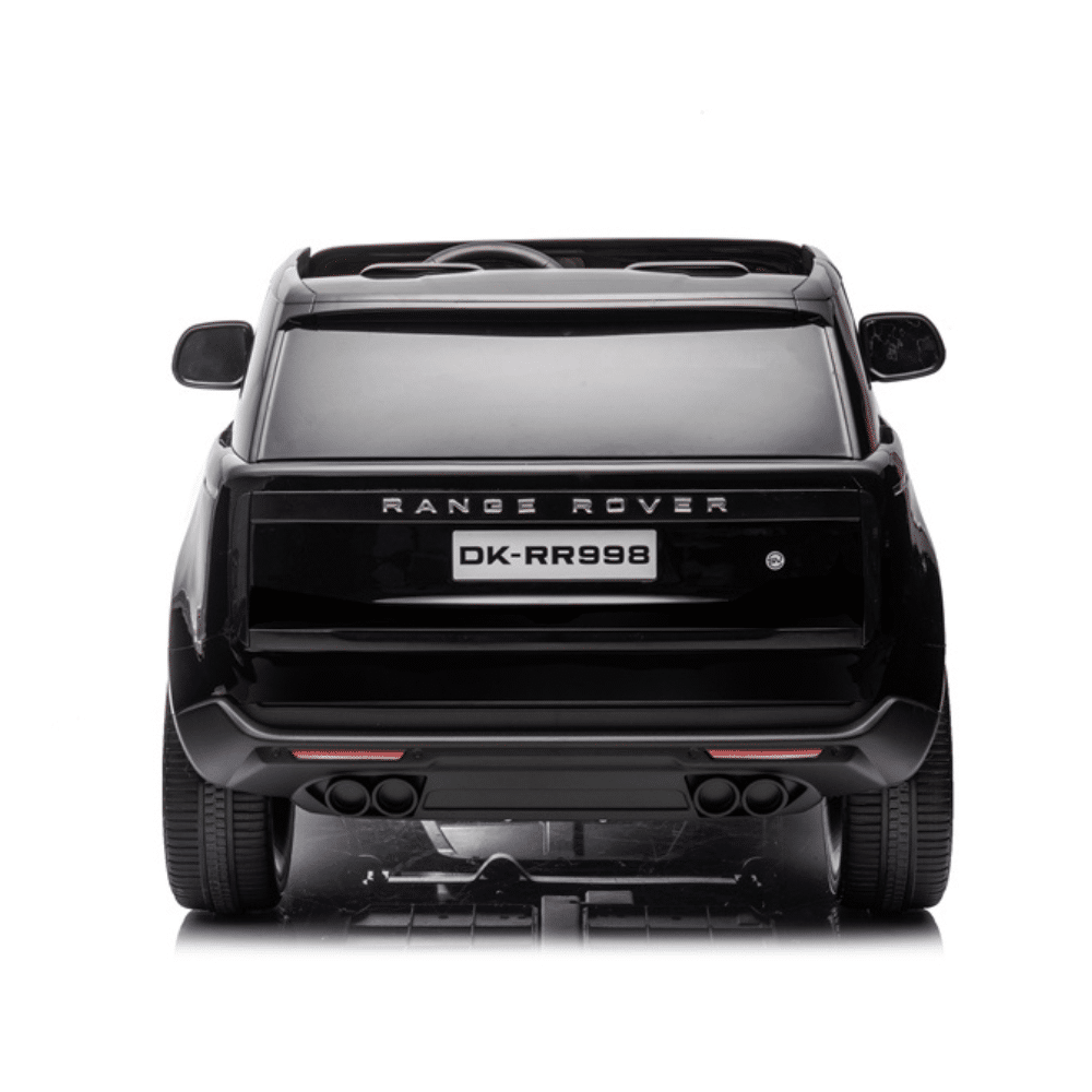 Range Rover Two Seater 24V Kids Ride on Car with Remote & MP4 Screen - Metallic Black