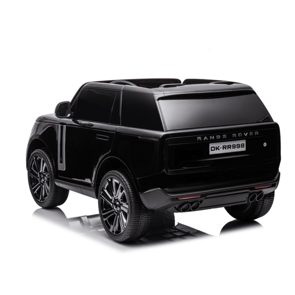 Range Rover Two Seater 24V Kids Ride on Car with Remote & MP4 Screen - Metallic Black