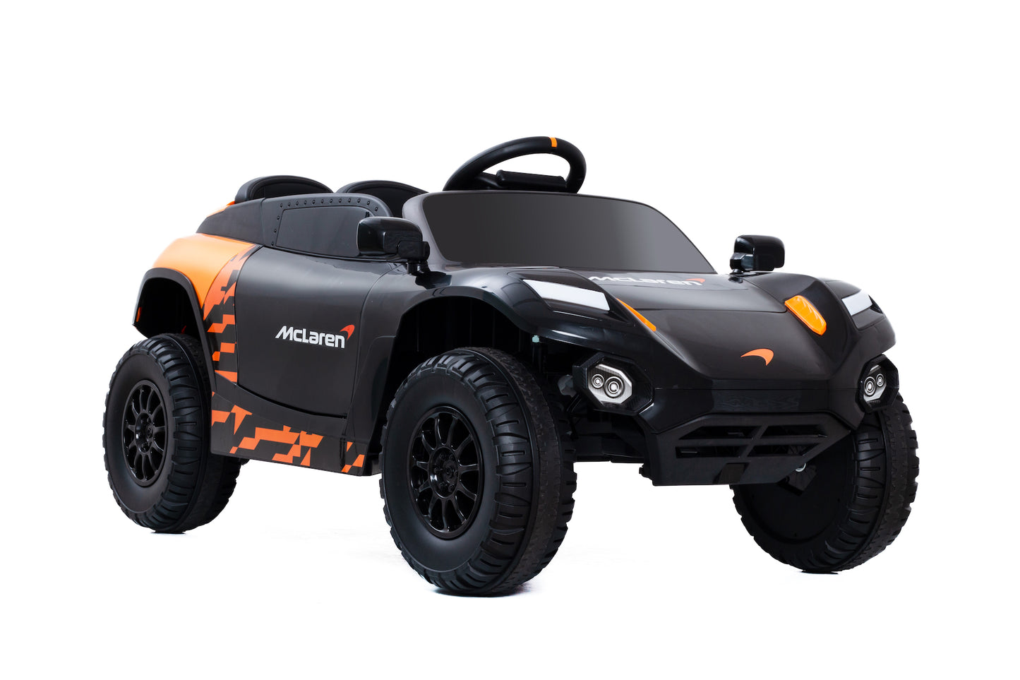 McLaren Rally Extreme 24v Ride on Car with Leather Seat EVA Wheels and Remote - Orange