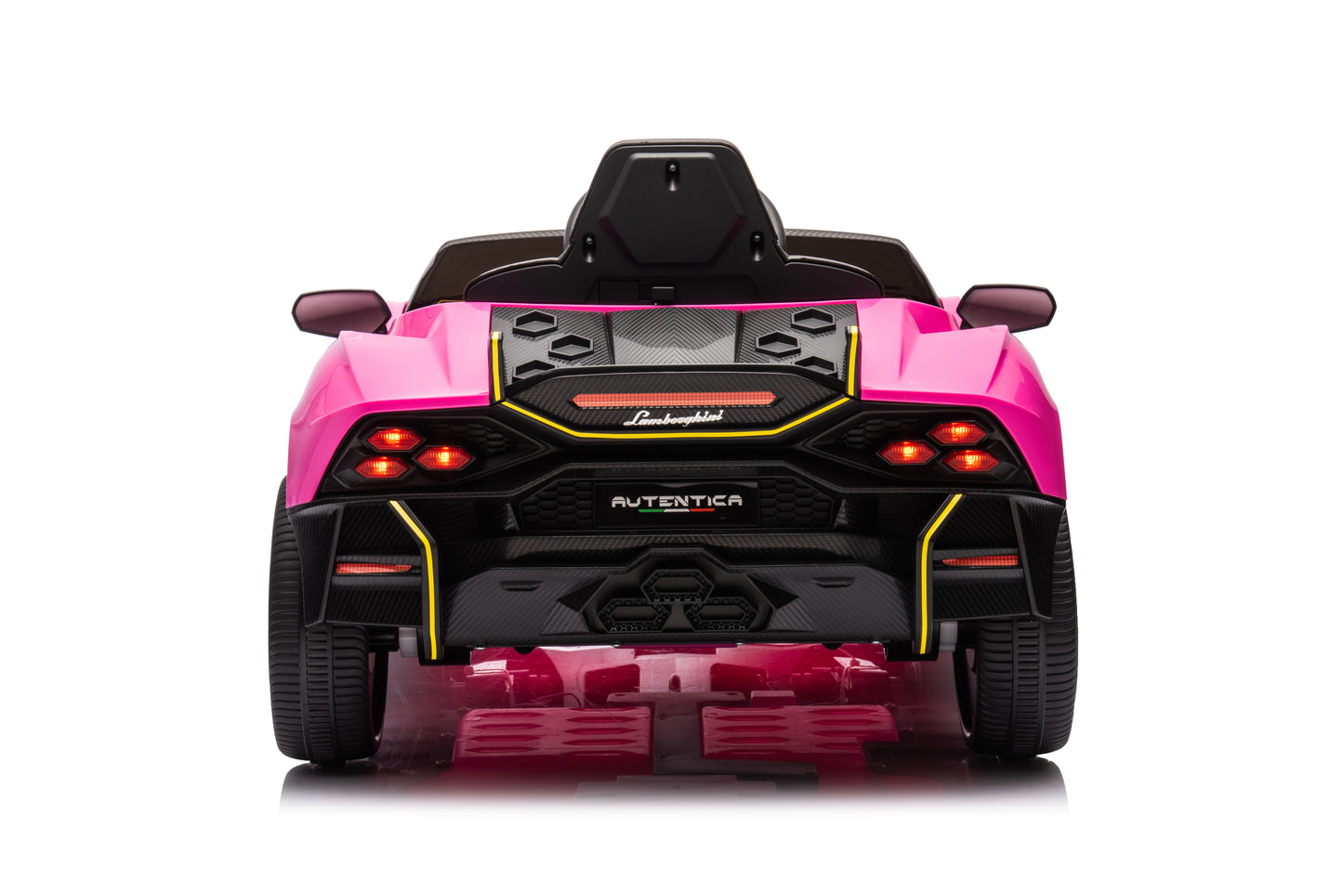 Licensed Lamborghini Autentica 12V Kids Ride on Car With Remote - Pink