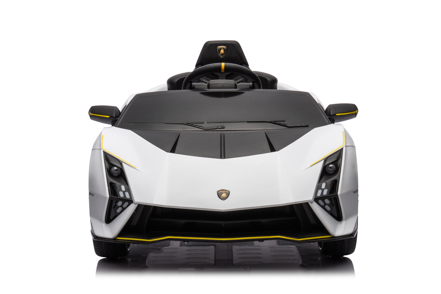 Licensed Lamborghini Autentica 12V Kids Ride on Car With Remote - White