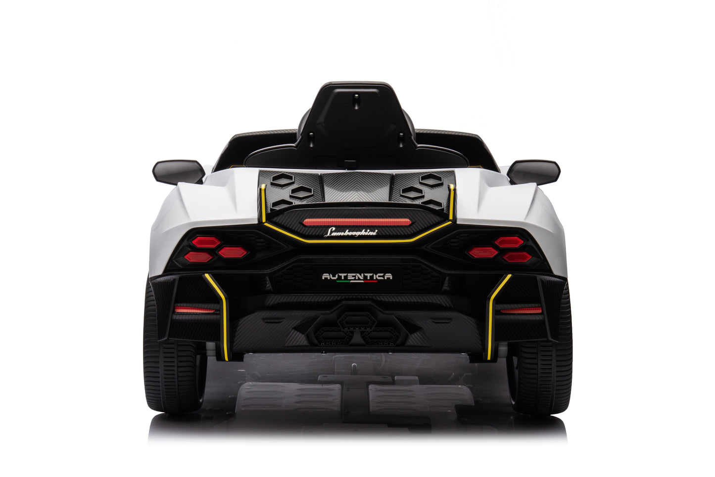 Licensed Lamborghini Autentica 12V Kids Ride on Car With Remote - White