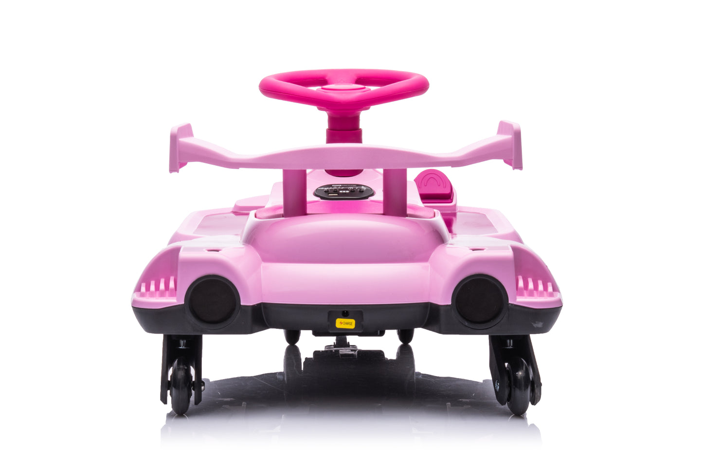 New 2 in 1 Electric 12v Wiggle Car Kids Ride On Toy 360° Drift Spin - Pink