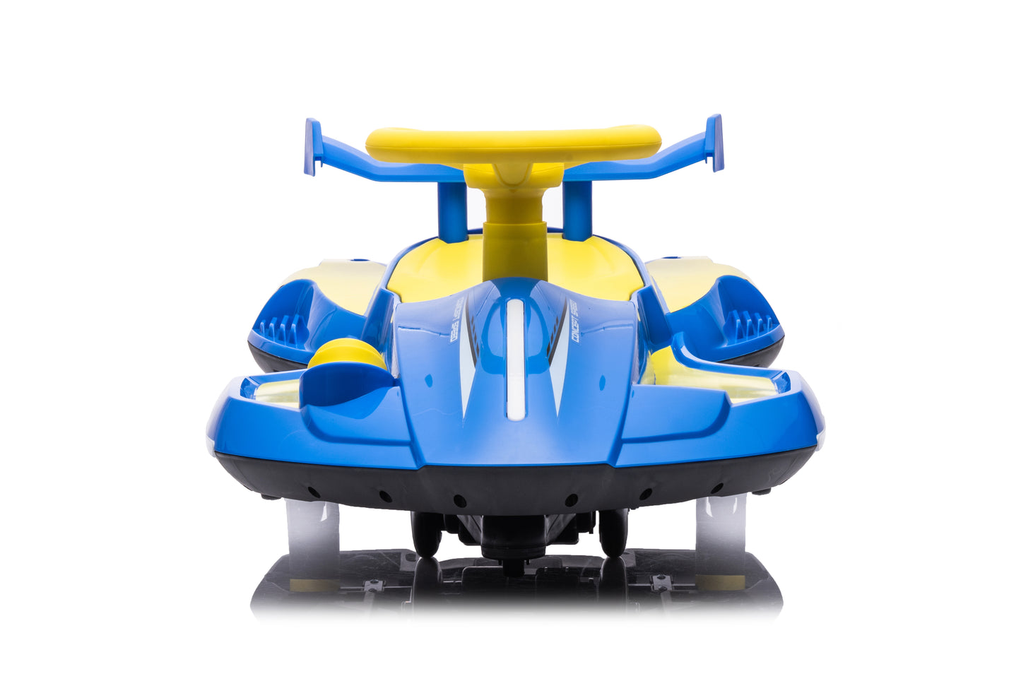New 2 in 1 Electric 12v Wiggle Car Kids Ride On Toy 360° Drift Spin - Blue
