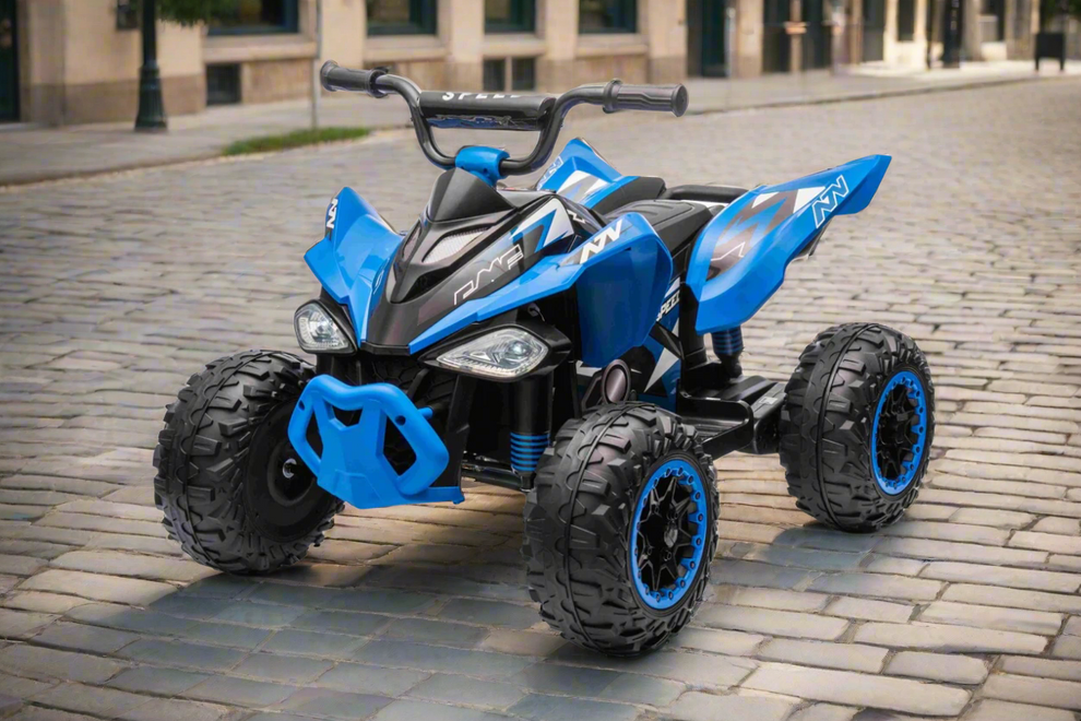 New 12V Kids Electric Ride on Quad Bike ATV Renegade in Blue – Smart