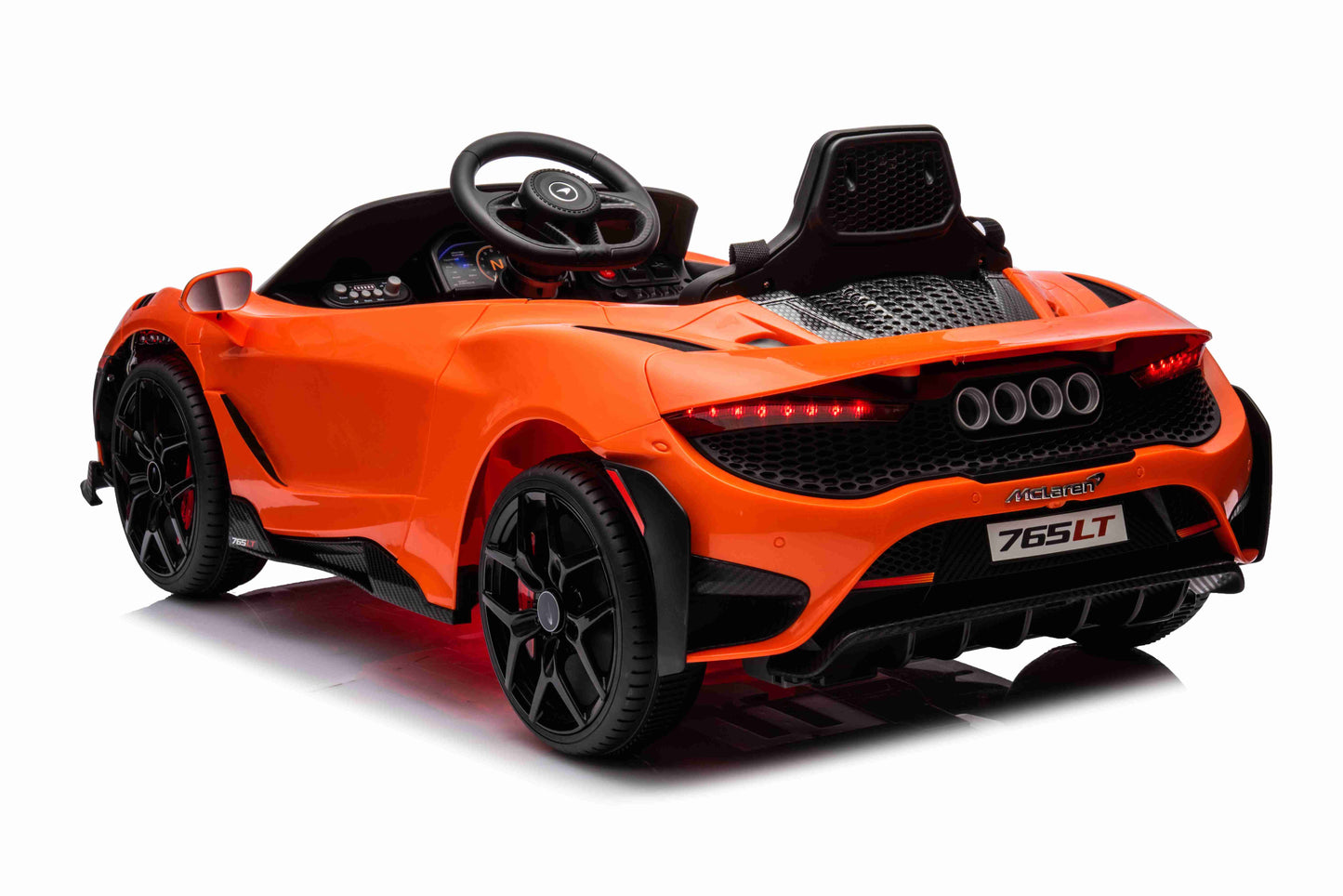 Mclaren 765LT Electric 12V Kids Ride on Toy Car With Remote - Orange