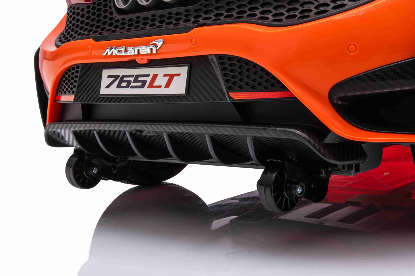 Mclaren 765LT Electric 12V Kids Ride on Toy Car With Remote - Orange