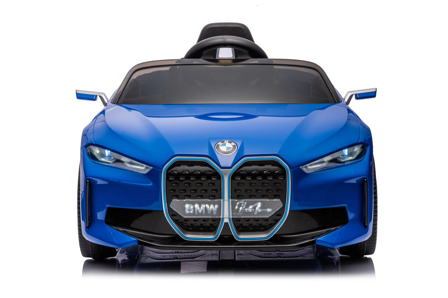 Licensed BMW i4 Electric 12V Kids Ride on Toy Car With Remote - Metallic Blue