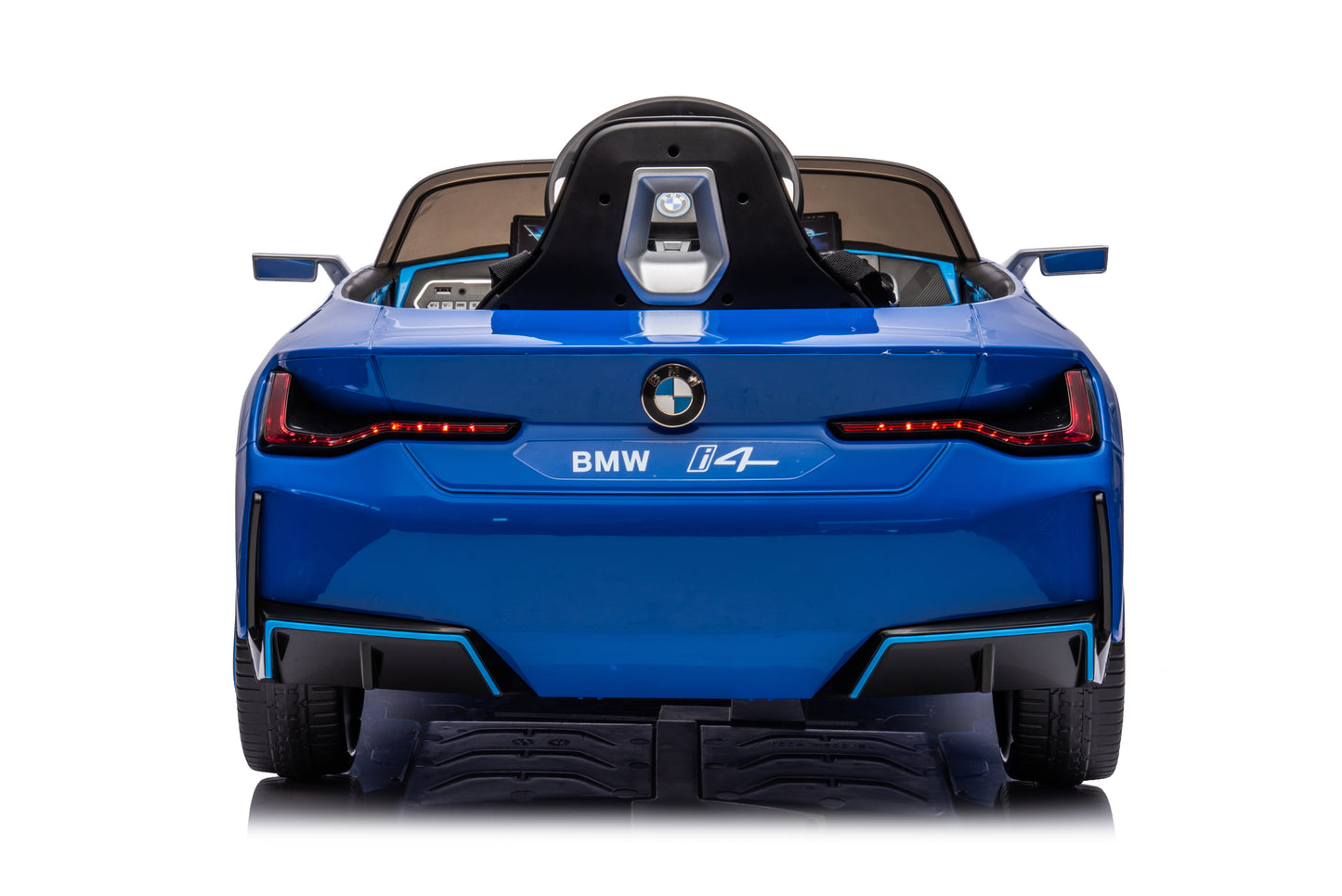 Licensed BMW i4 Electric 12V Kids Ride on Toy Car With Remote - Metallic Blue