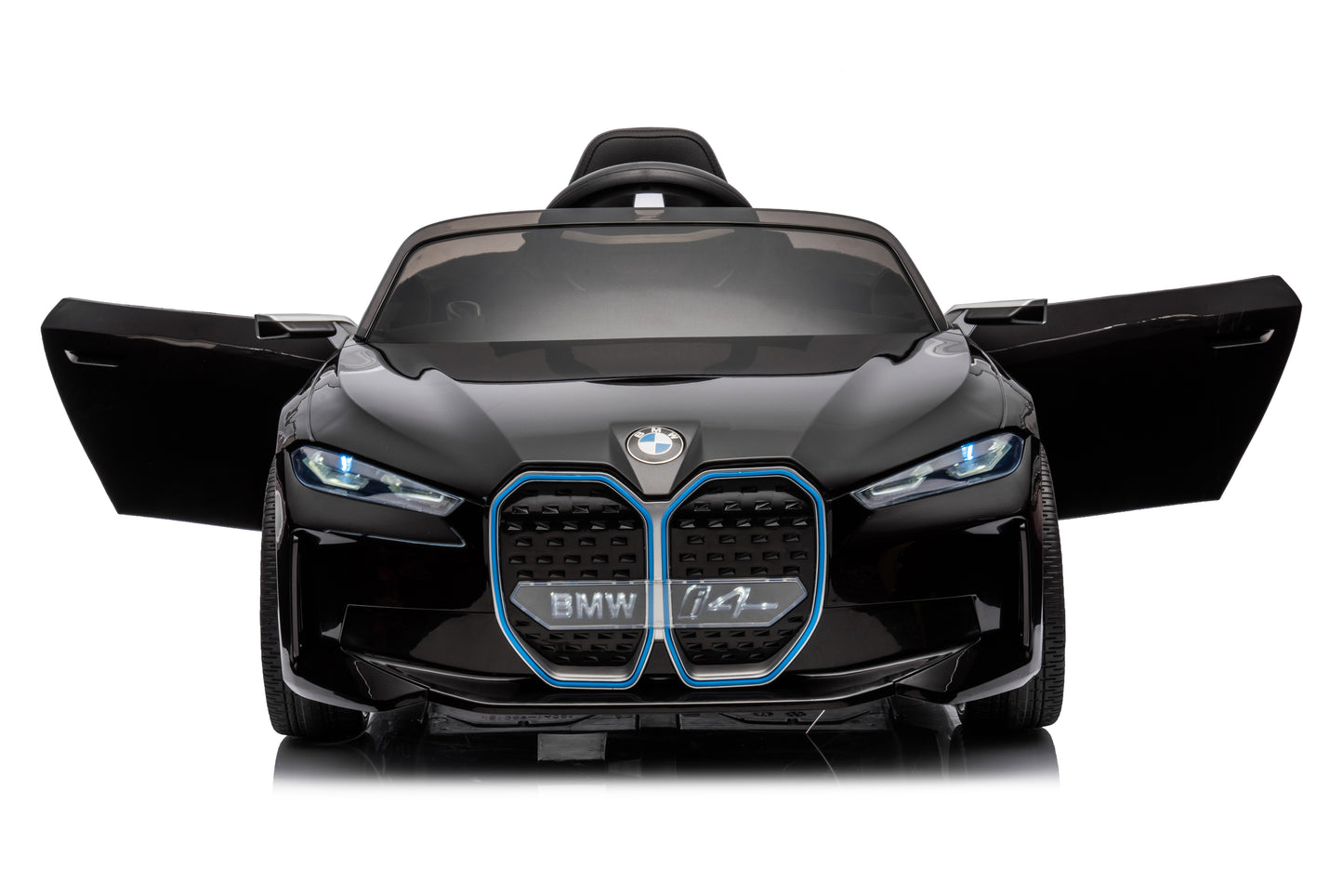 Licensed BMW i4 Electric 12V Kids Ride on Toy Car With Remote - Metallic Black