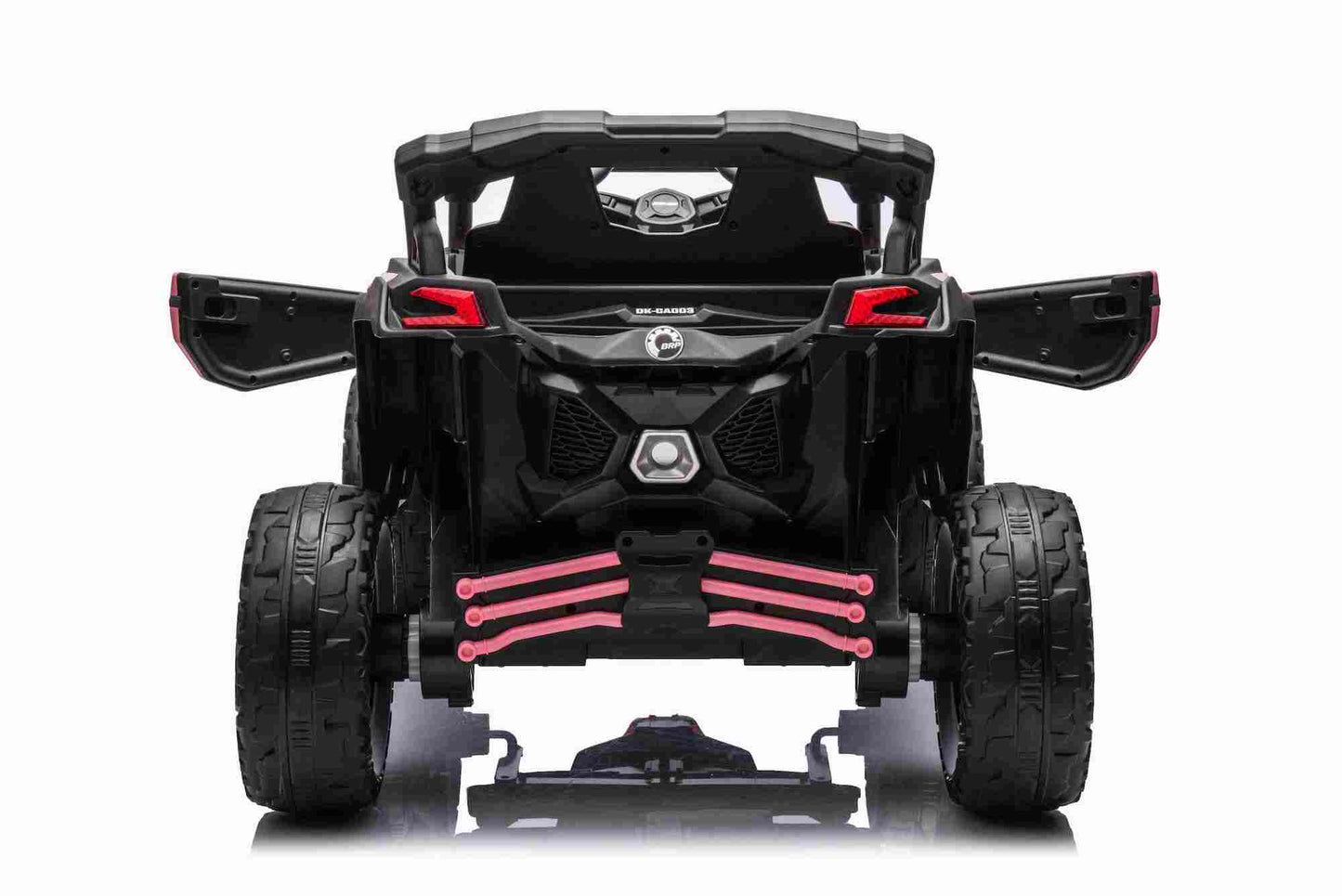 New 24v Can Am Maverick Kids Ride on UTV Buggy 4 Motors and Remote - Pink