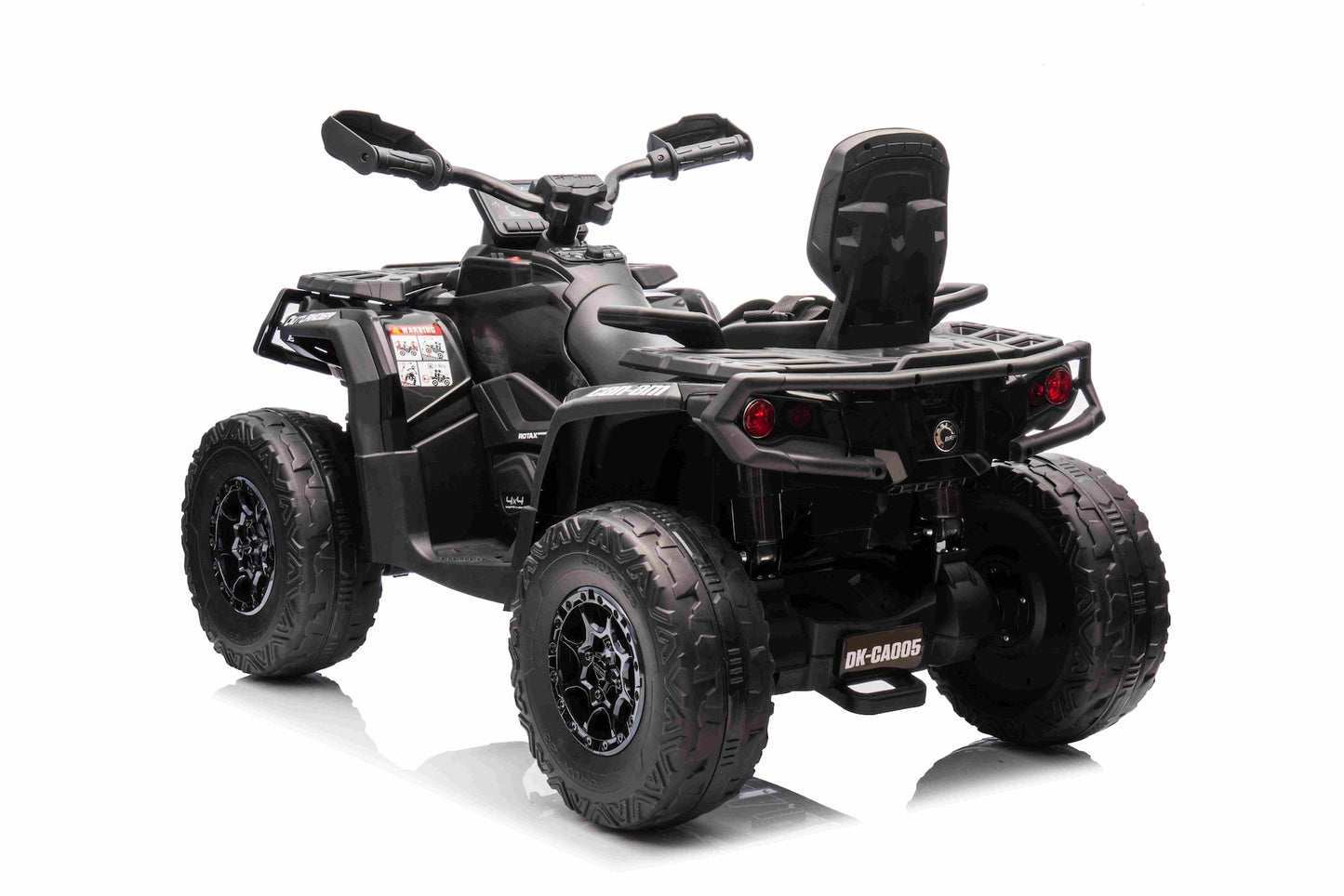 Licensed Cam Am 24V Electric Kids Ride on Outlander Two Seats Quad Bike in Black