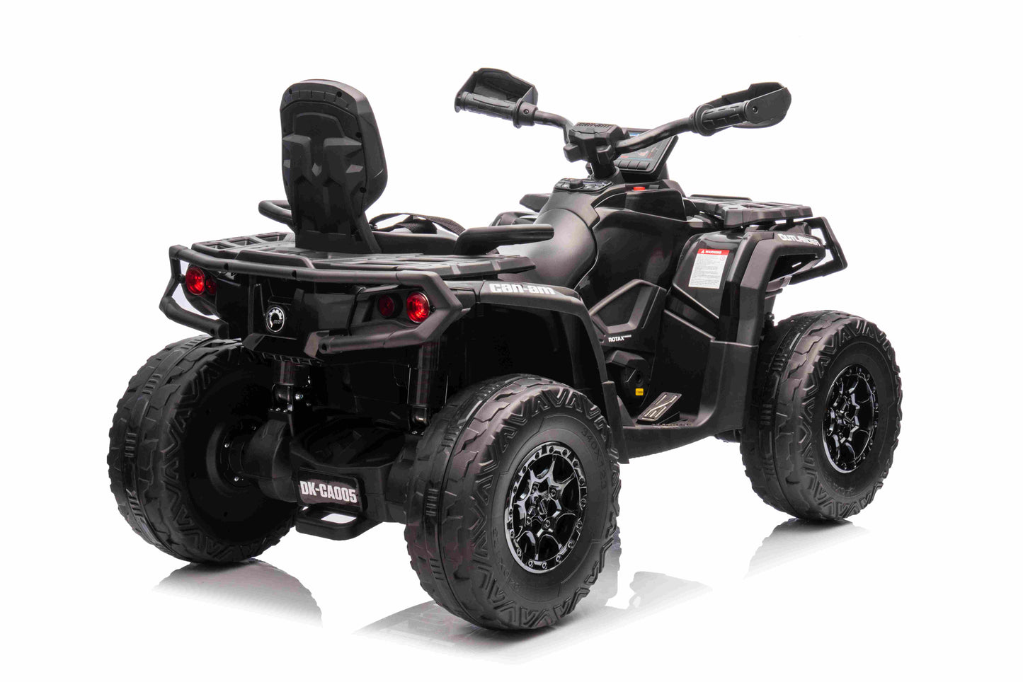 Licensed Cam Am 24V Electric Kids Ride on Outlander Two Seats Quad Bike in Black