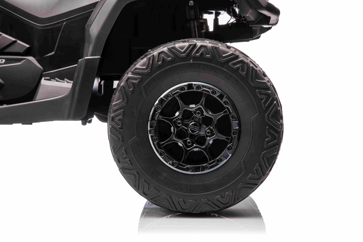 Licensed Cam Am 24V Electric Kids Ride on Outlander Two Seats Quad Bike in Black