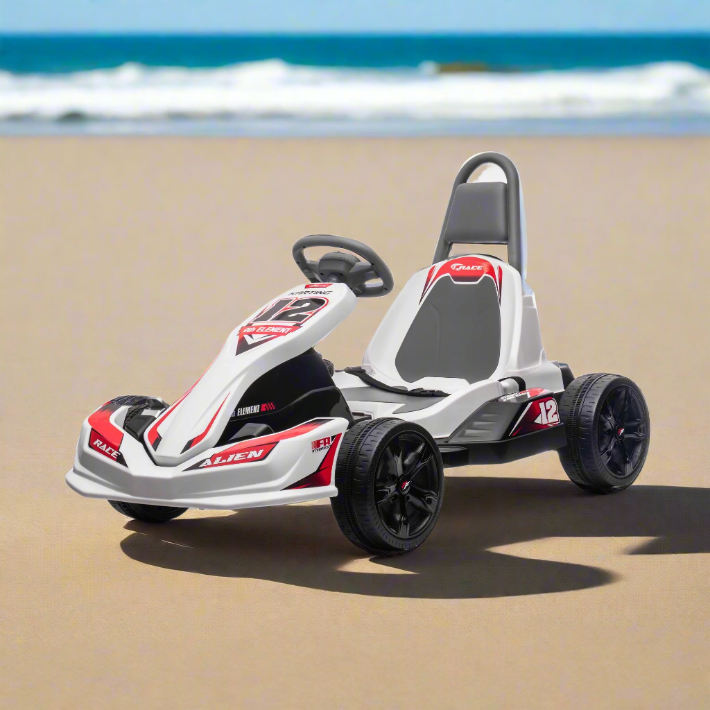 New Predatour 12V Electric Kids Ride on Go Kart with Parent Remote - EVA Wheels