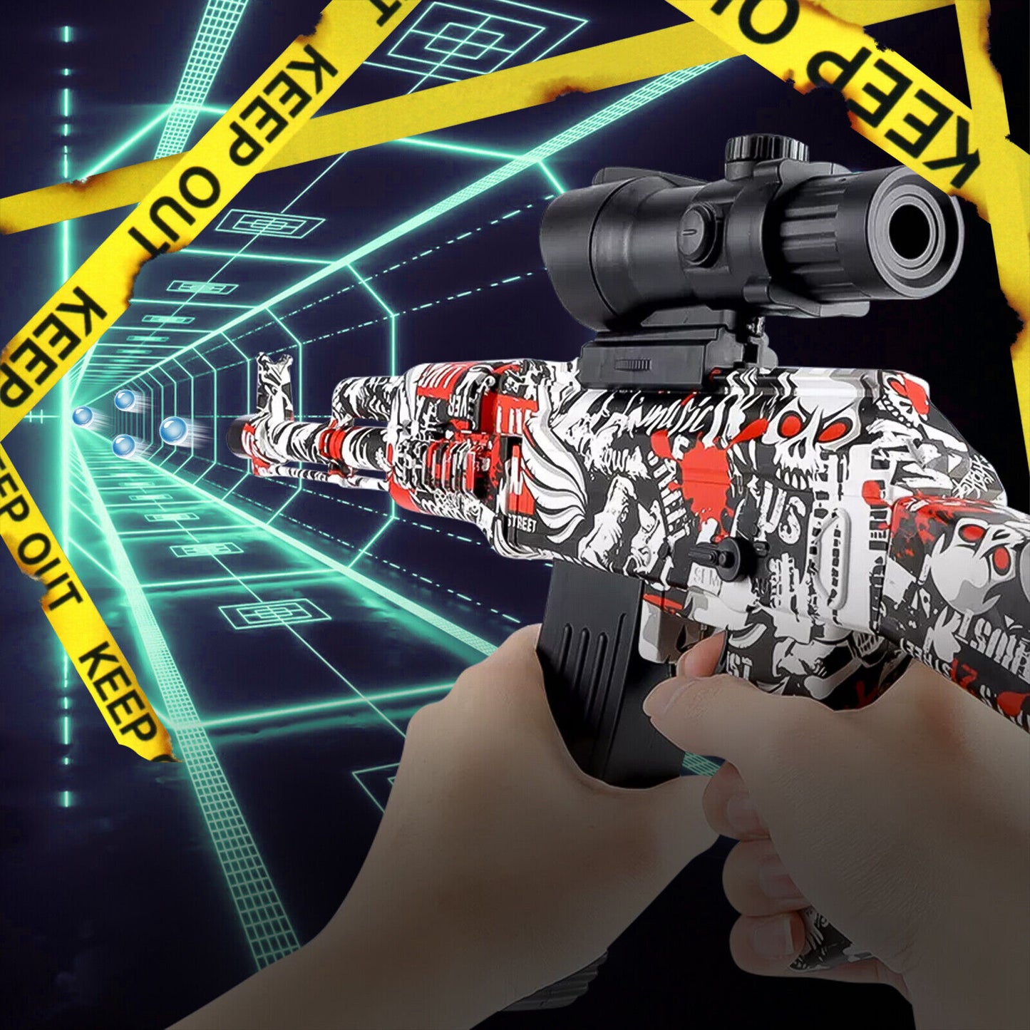 New Shooting Elite Electric Gel Ball Blaster Gel Water Bead Gun Toy