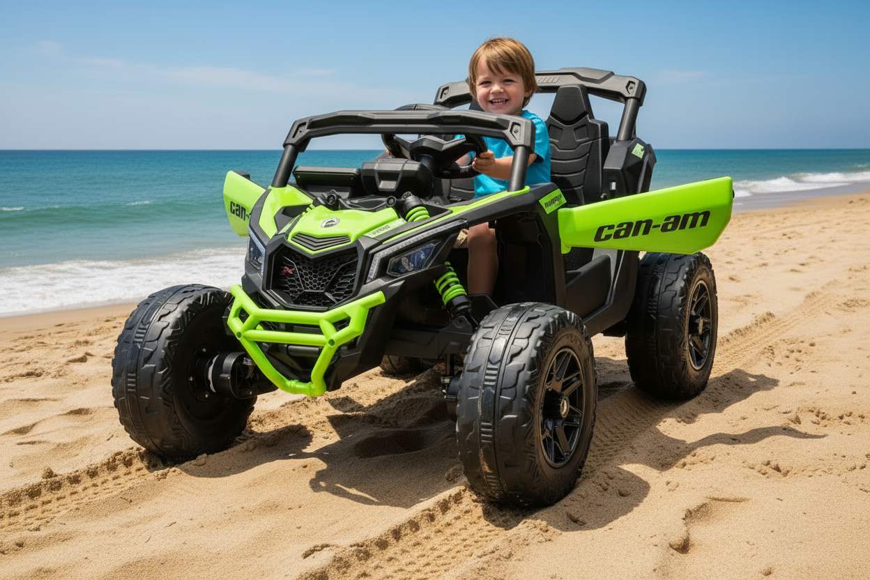 New 24v Kids Ride on Buggy Electric Can Am Maverick UTV with Remote - Green