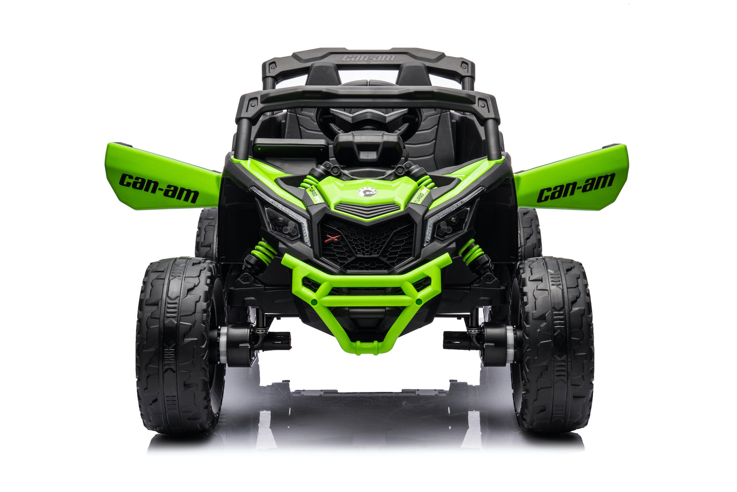 Licensed 24V Can-Am Maverick Kids Electric Ride on UTV Buggy with Remote - Green