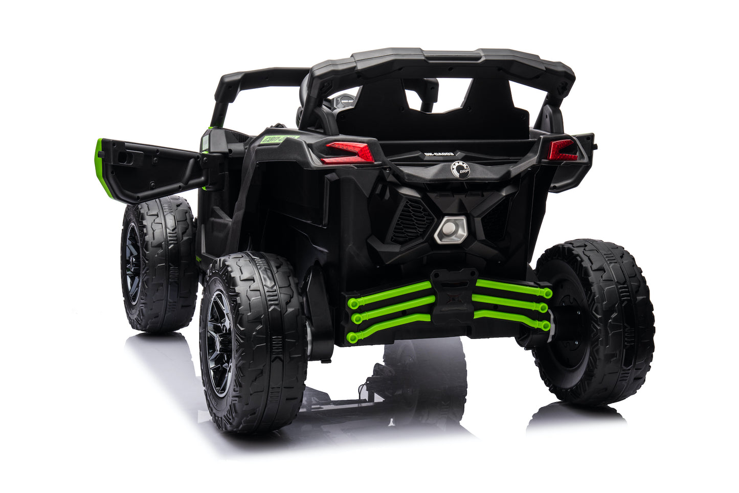 Licensed 24V Can-Am Maverick Kids Electric Ride on UTV Buggy with Remote - Green