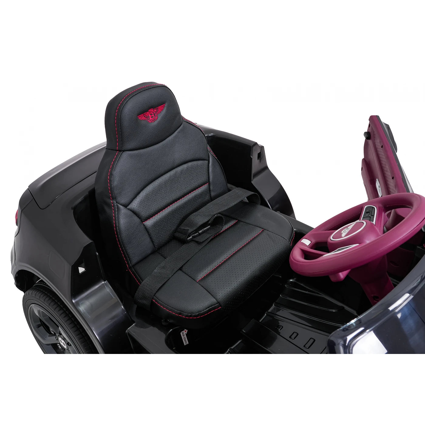 Bentley Bentayga Kids 12v Ride On Car with Remote in Black - Leather Seat & EVA Wheels