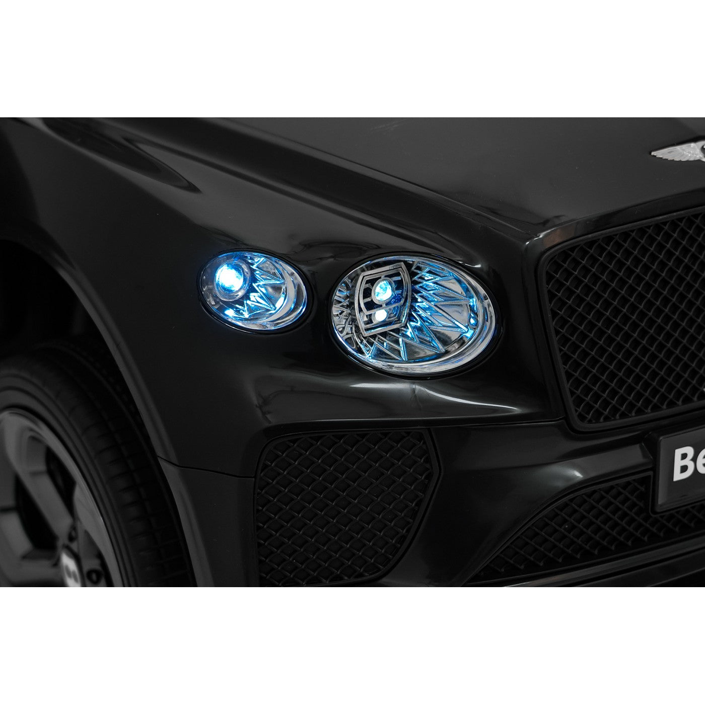 Bentley Bentayga Kids 12v Ride On Car with Remote in Black - Leather Seat & EVA Wheels