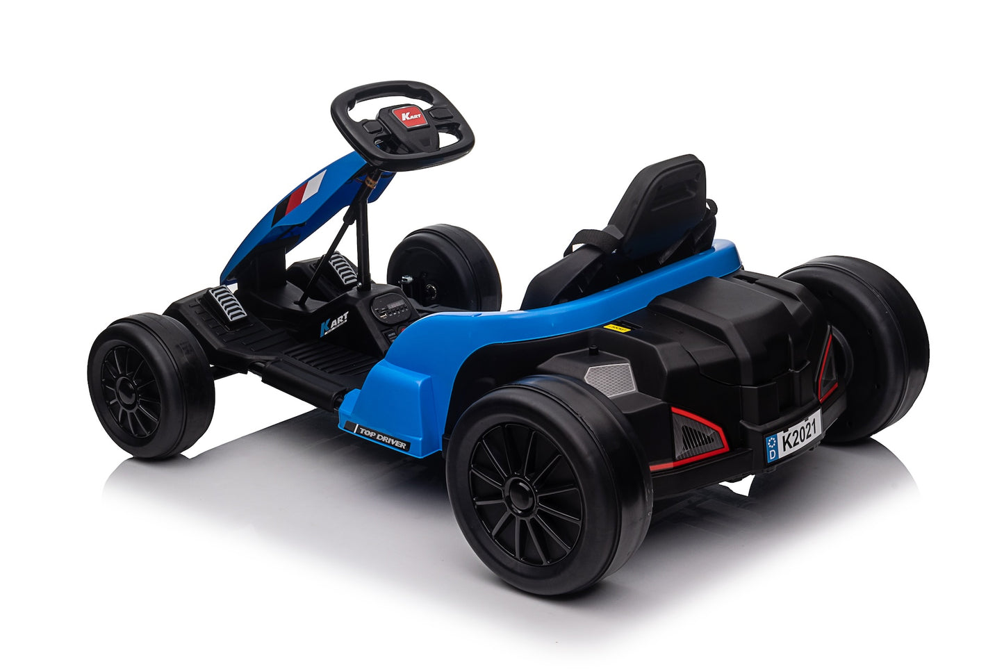 Top Driver Kart 24V Drift Electric Kids Ride on Go Kart - Blue